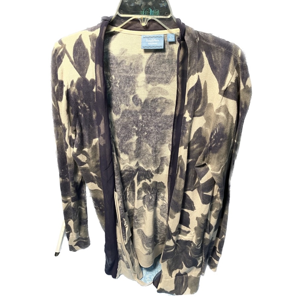 Vera Wang Watercolor Cardigan